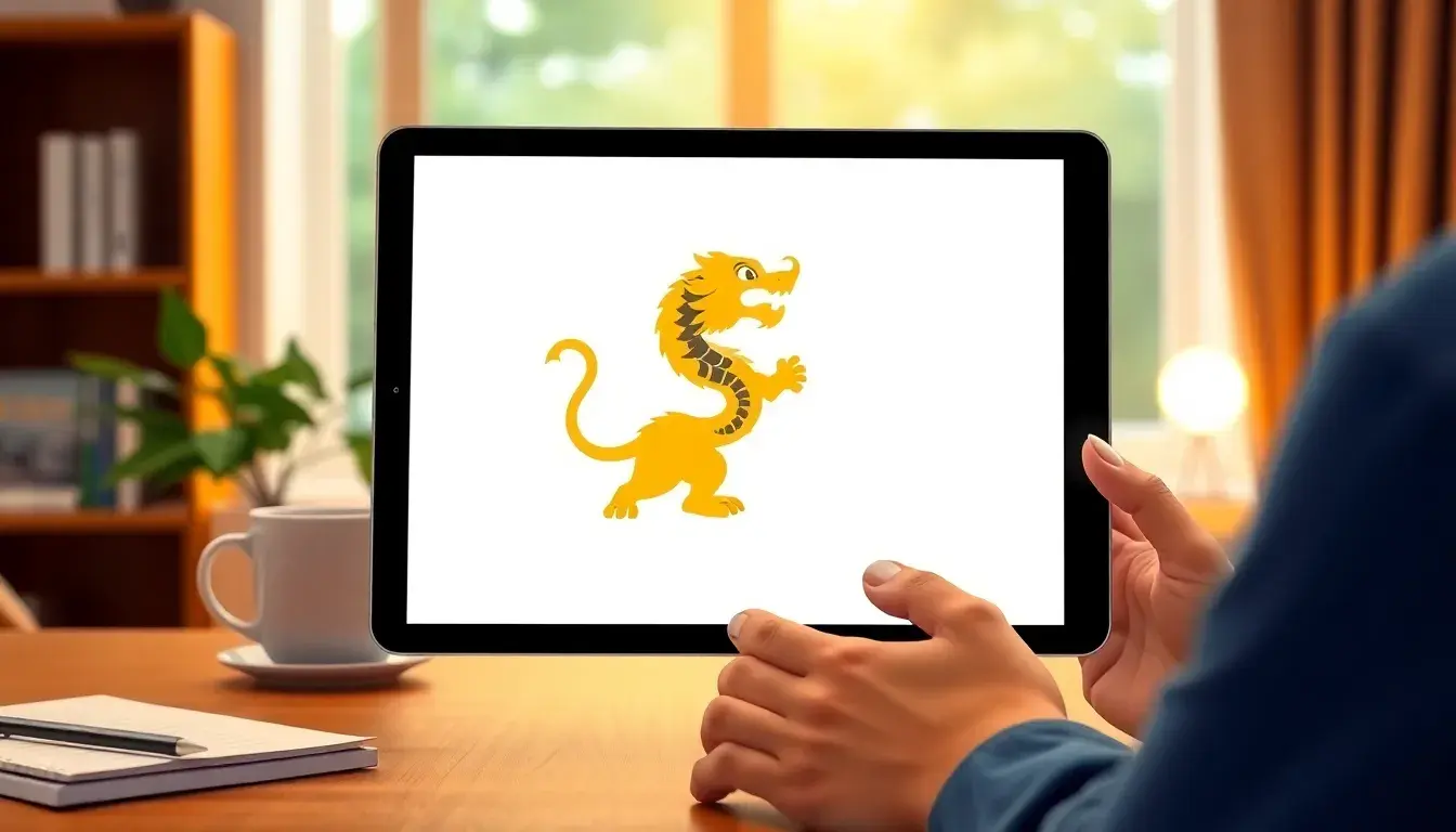 Moderner Laptop zeigt Informationen zum Thema Chinesische Sternzeichen berechnen in gemütlichem Arbeitszimmer.