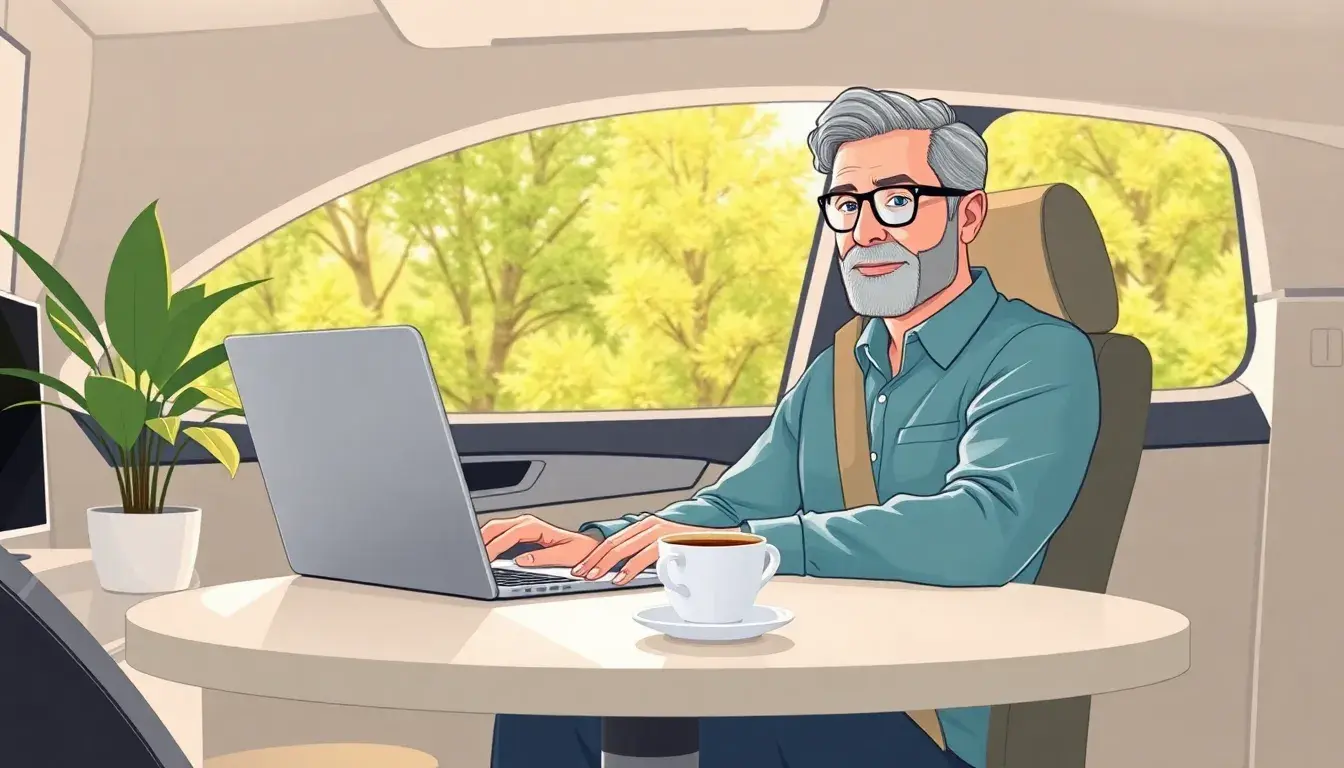Person am Laptop im Home-Office beim Thema SF Klasse berechnen