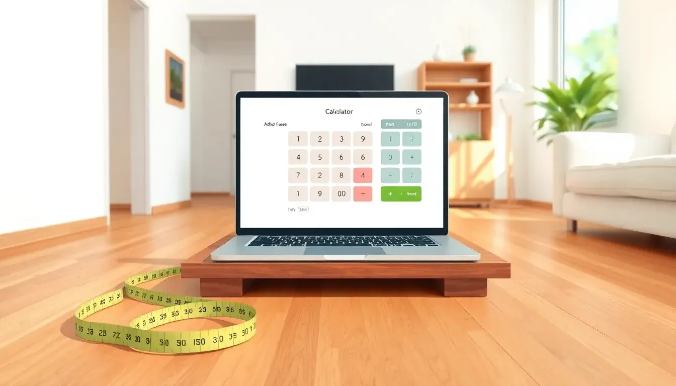 Zimmerplanung mit Zollstock und Laptop zum Quadratmeter berechnen für Immobilien