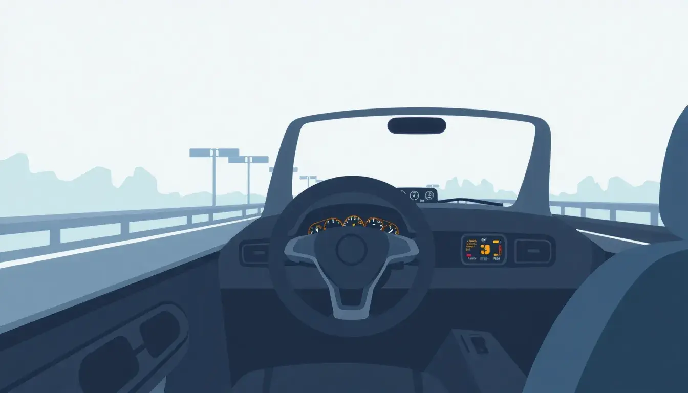 Auto auf Autobahn zum Thema Bremsweg berechnen